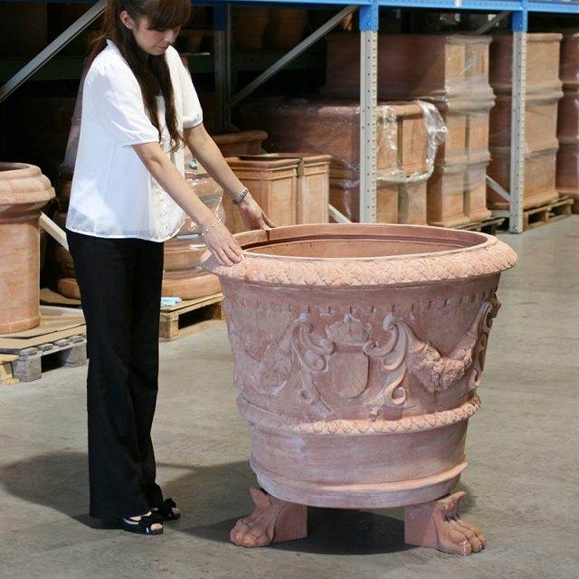 究極のハンドメイド・イタリアンテラコッタ素焼き鉢