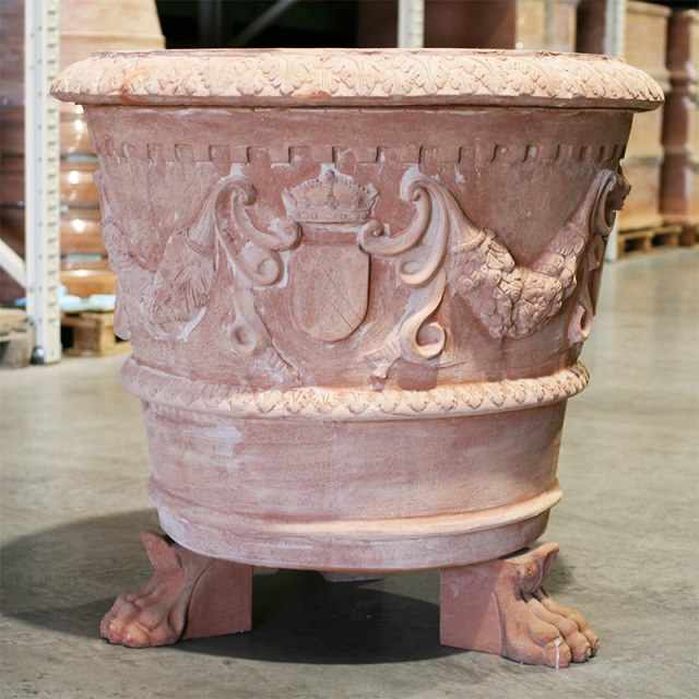 究極のハンドメイド・イタリアンテラコッタ素焼き鉢【グランデュカ