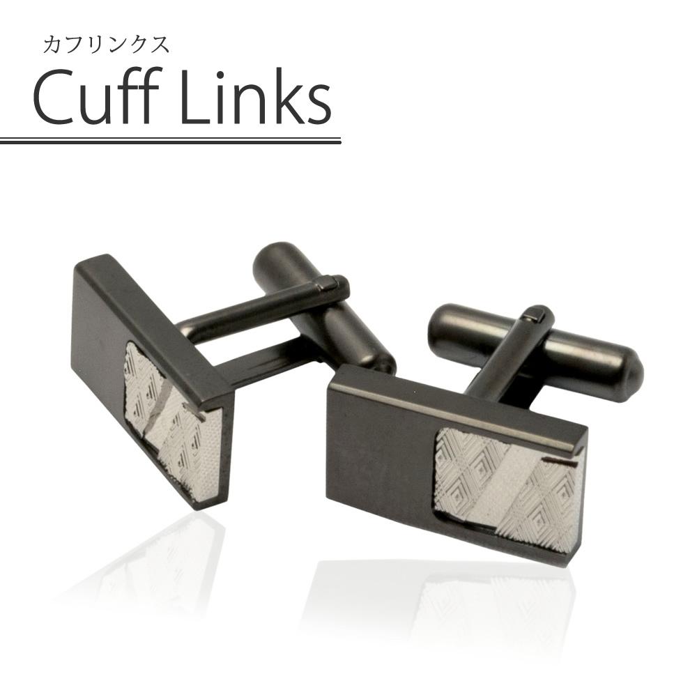 [軽井沢シャツ] カフリンクス 長方形デザイン P93KZC015