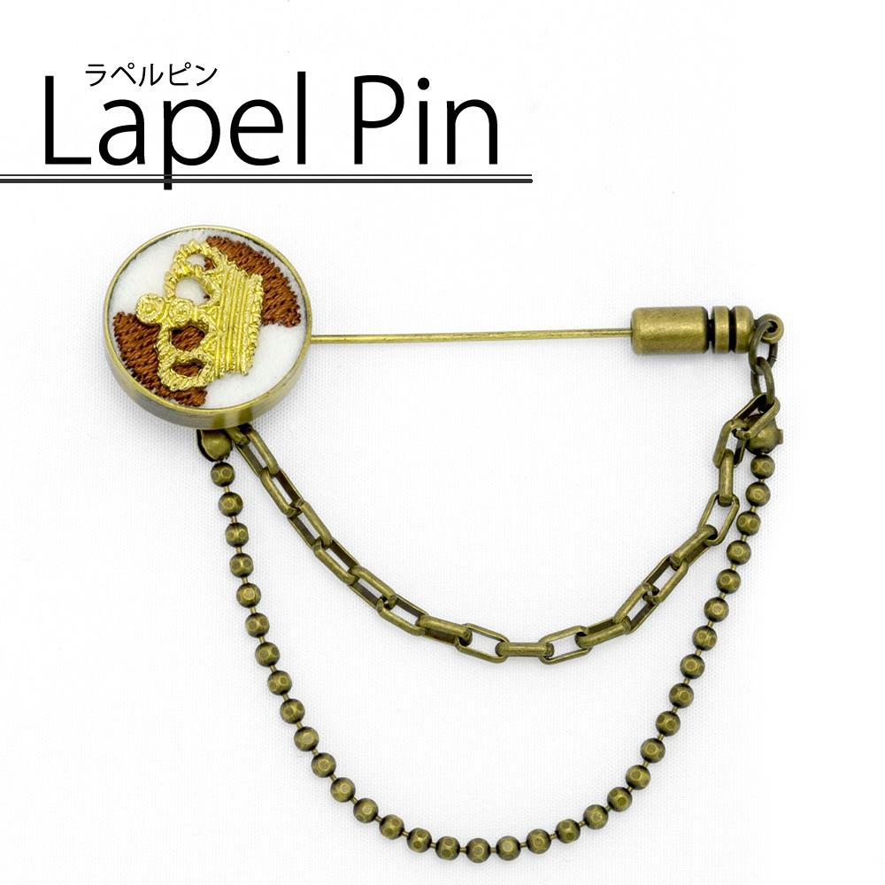 [軽井沢シャツ] ラペルピン　スティック型　クラウンモチーフ P93KZP033