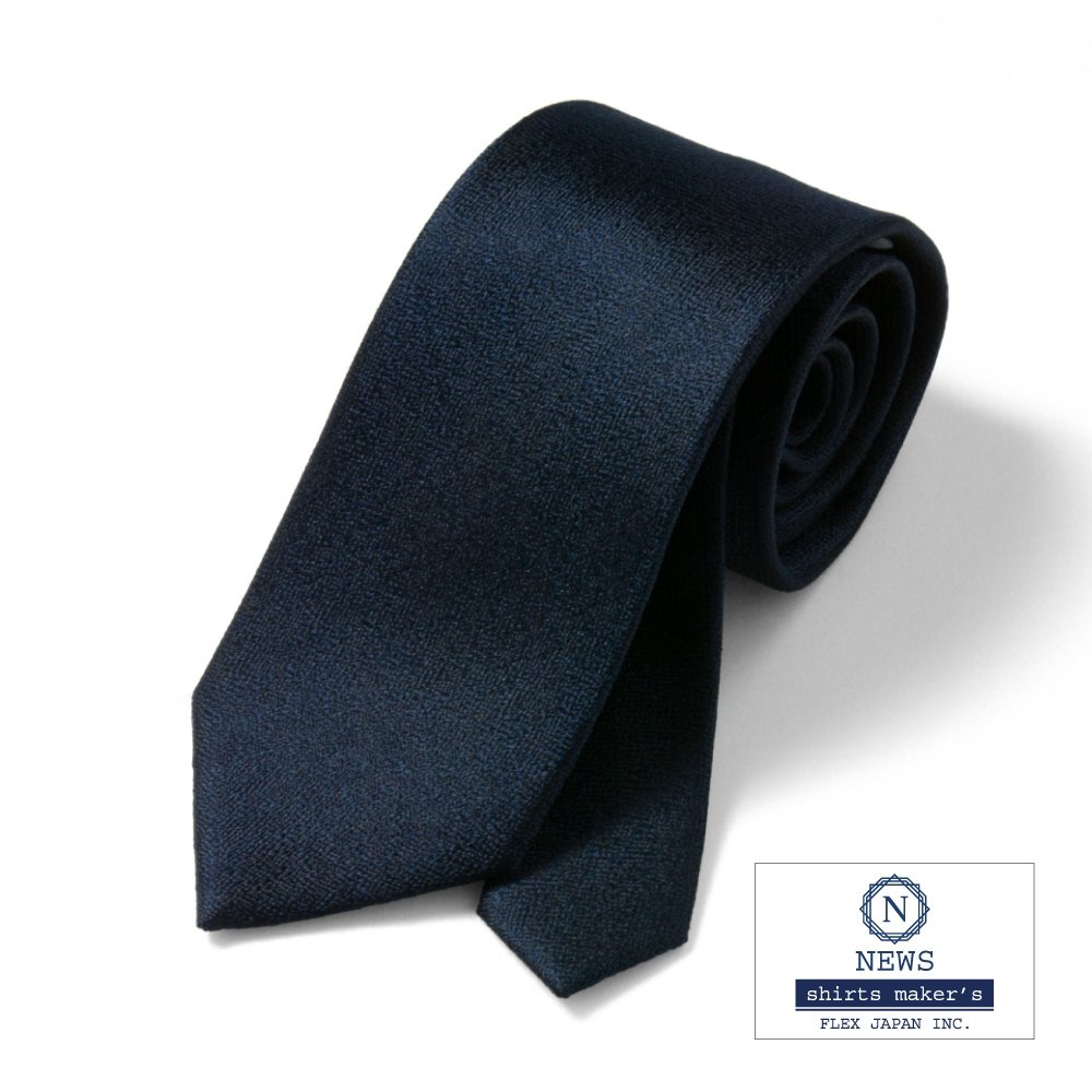 [NEWS] ベーシック（8.0cm） 長さ約145cm ネイビー系無地 P94NWTA08