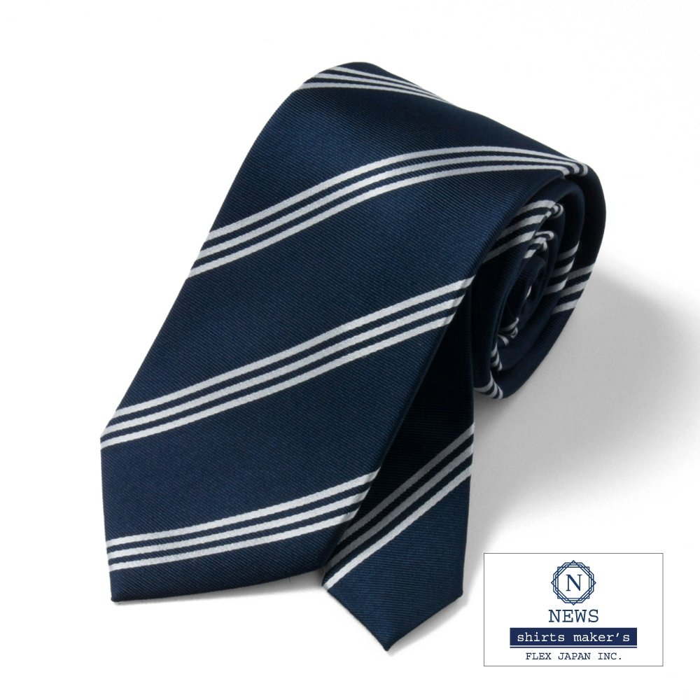 [NEWS] ベーシック（8.0cm） 長さ約145cm ネイビー系ストライプ P94NWTA13