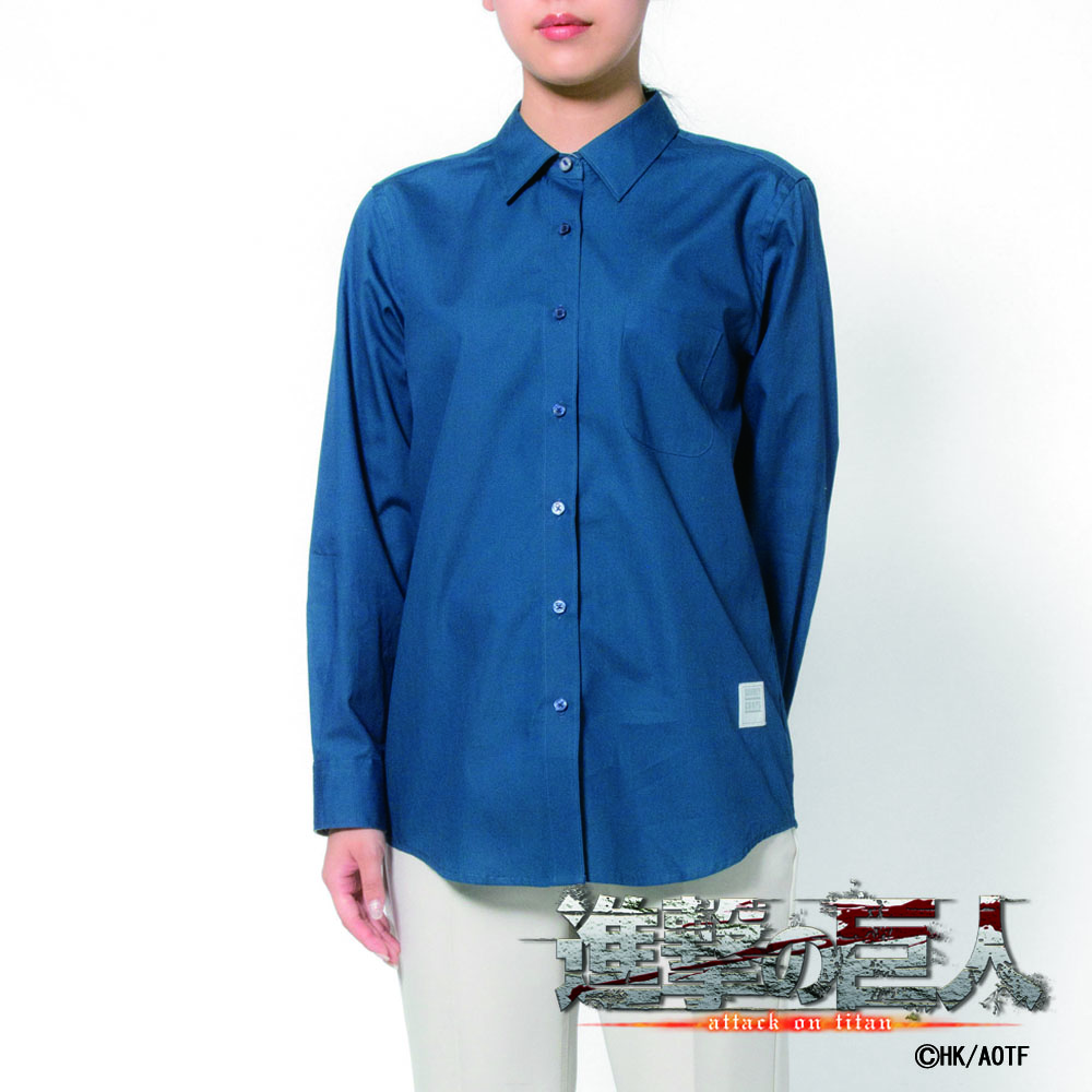 レディース[TVアニメ『進撃の巨人』] レギュラーカラー ネイビー無地 （ARMIN ARLERT） ゆったり型 PBAT14-06