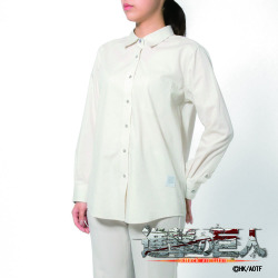 レディース[TVアニメ『進撃の巨人』] レギュラーカラー グレージュ無地 （JEAN KIRSTEIN） ゆったり型 PBAT14-03