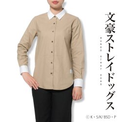 レディース[文豪ストレイドッグス] ベージュ無地 （江戸川乱歩） ゆったり型 PBSD02-03