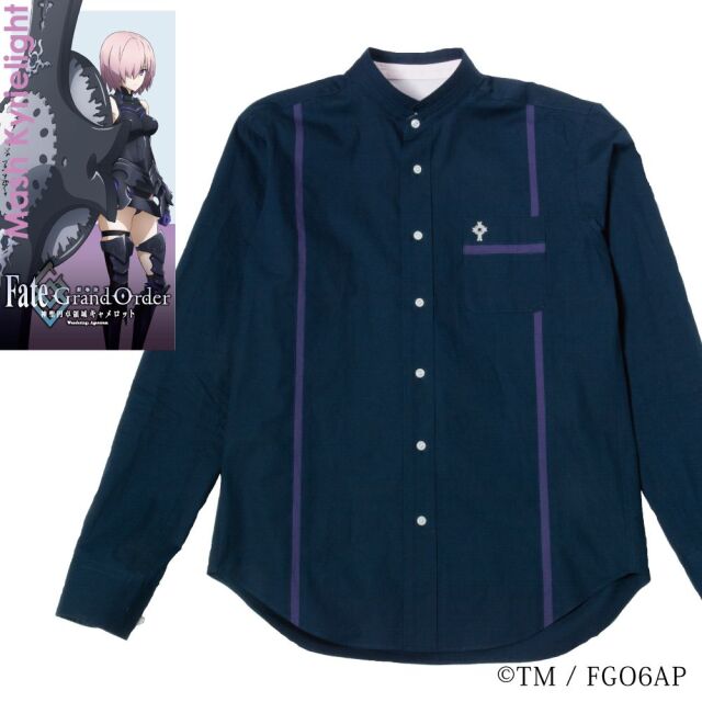 ワイシャツ[Fate Grand Order] ネイビー＋パープルライン （マシュ