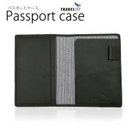 [TRAVELIST] パスポートケース ブラック 140mm×104mm×6mm P93TVR001