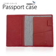 [TRAVELIST] パスポートケース レッド 140mm×104mm×6mm P93TVR003