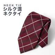 [PLATEAU] ベーシック（8.0cm） 長さ約144cm レッド系チェック柄 P94PLTT43