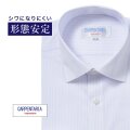 ワイシャツ[CARPENTARIA] ワイドカラー サイドタック パープルストライプ 形態安定 標準型 DAPC17-35
