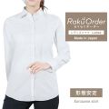 レディース[軽井沢シャツ] 自由に衿型を選べる ホワイトカルゼ E30KZAF54
