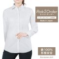 レディース[軽井沢シャツ] 自由に衿型を選べる ホワイトカルゼ E30KZAF99