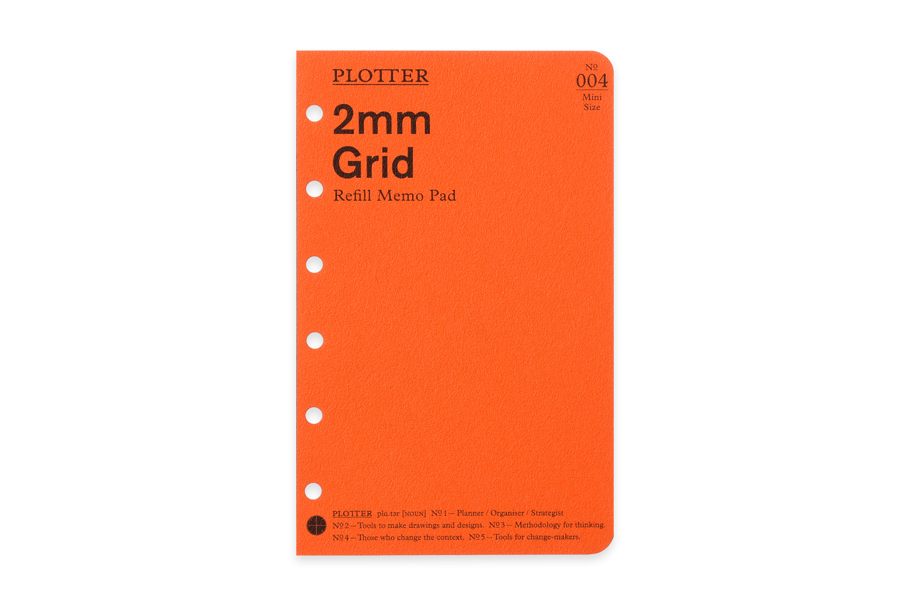 Plotter プロッター 公式通販 004 リフィルメモパッド2mm方眼80枚 ミニサイズ