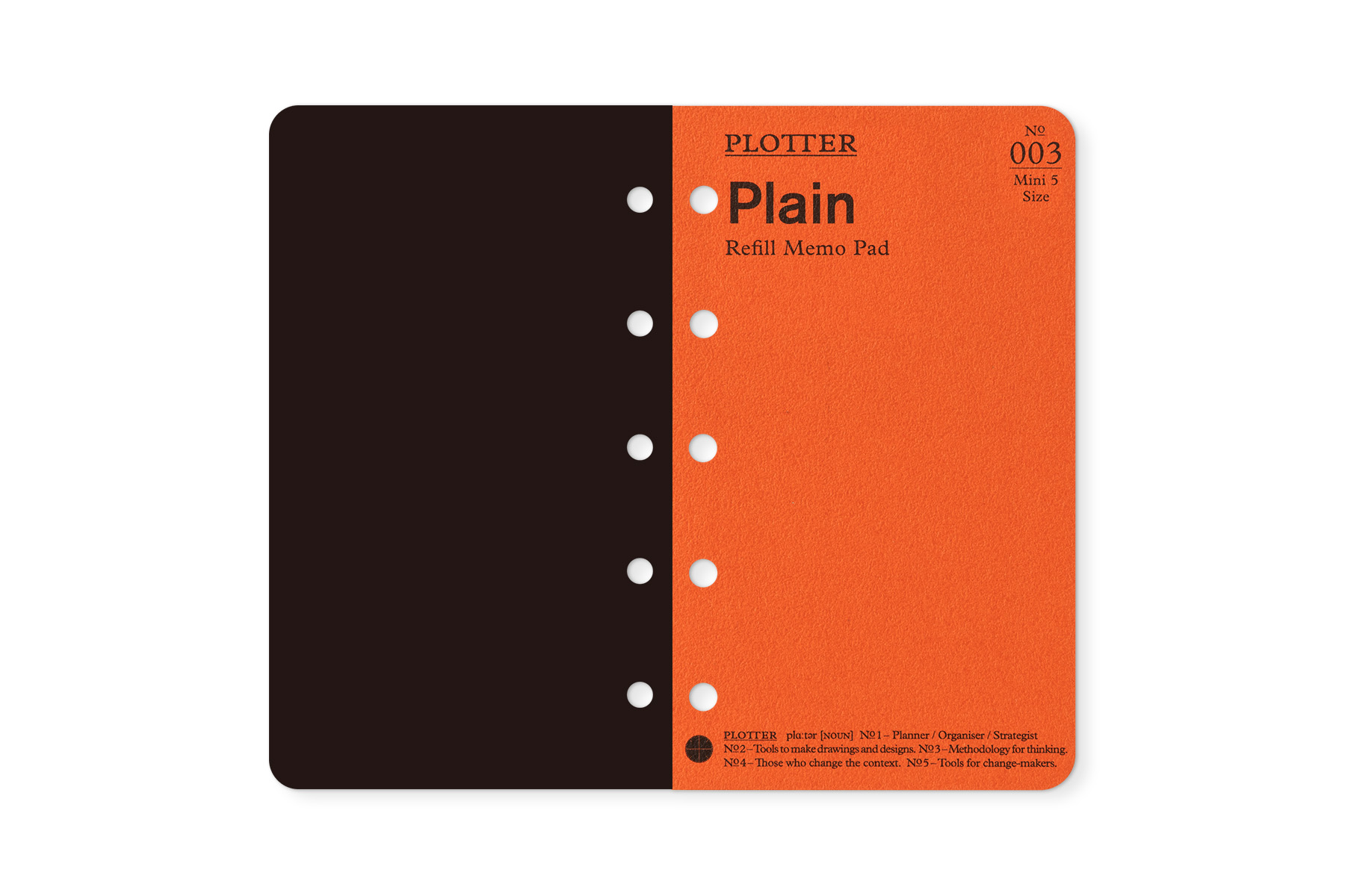 PLOTTER（プロッター）公式通販｜003 リフィルメモパッド無地80枚 ミニ