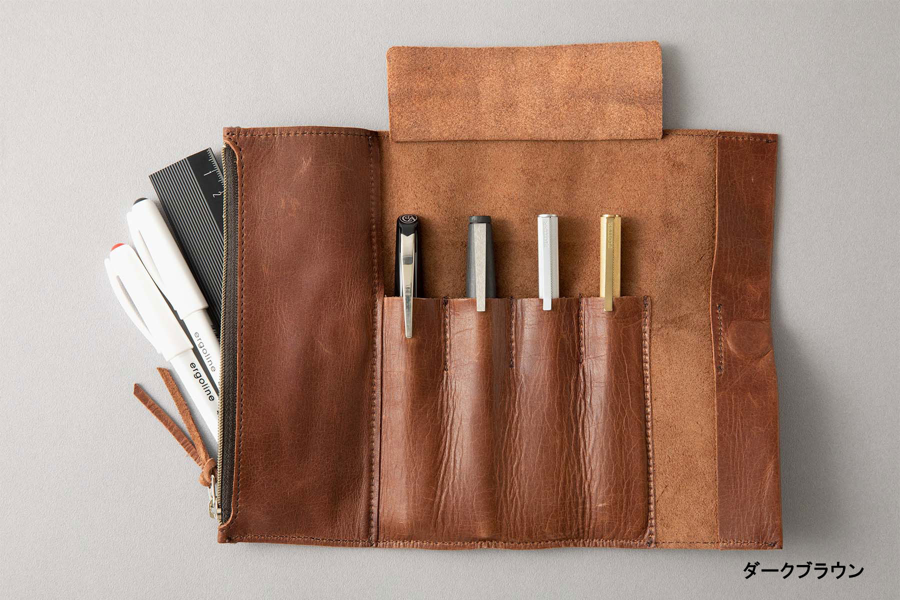 廃盤】プロッター ロールペンケース＆ブラスシャーペン（JOHNBULL  