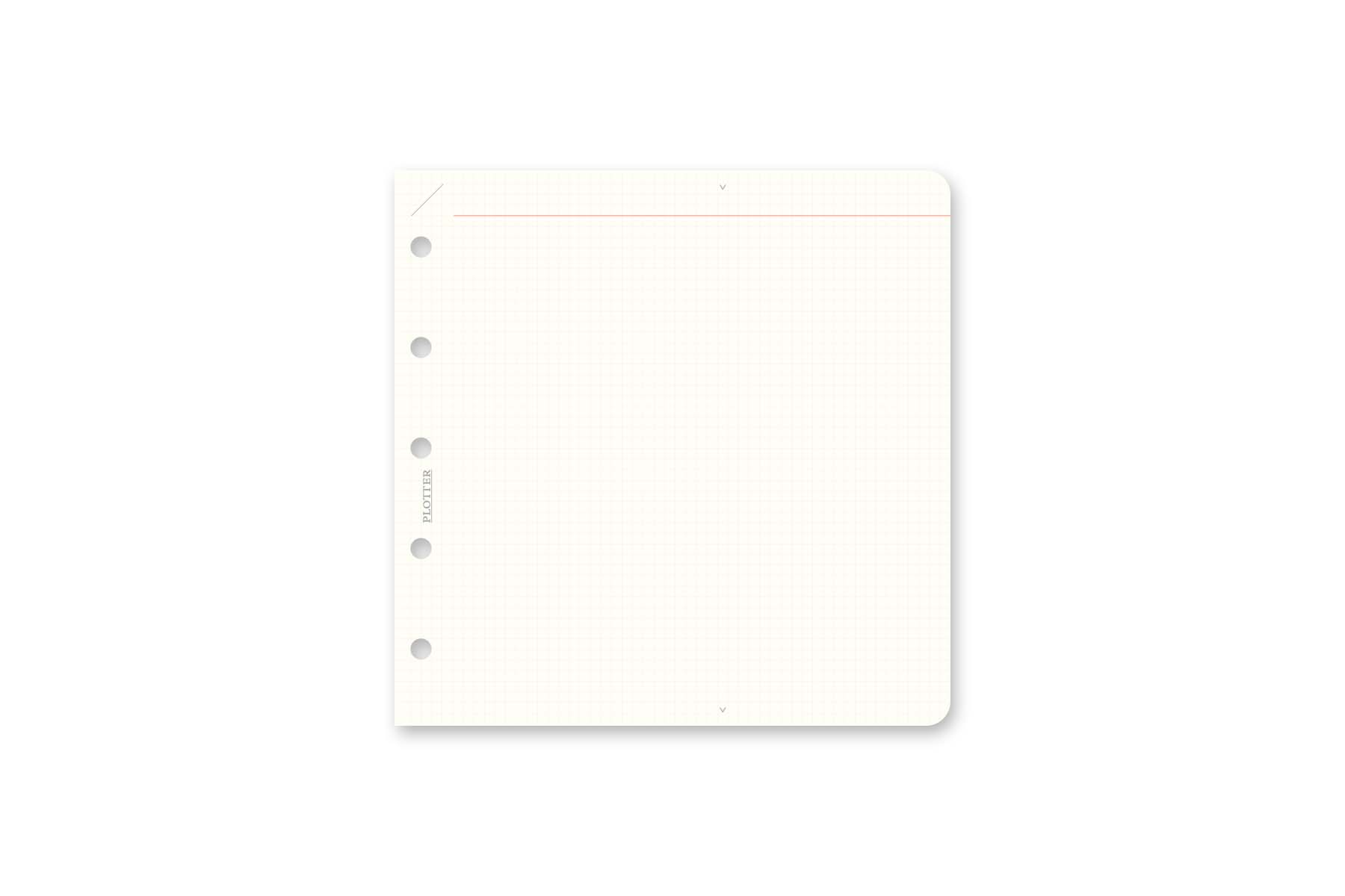 日本製 plotter ミニ5スクエアサイズ（5穴） ワイン リフィルセット PLOTTER（プロッター）公式通販｜オンラインショップ限定商品