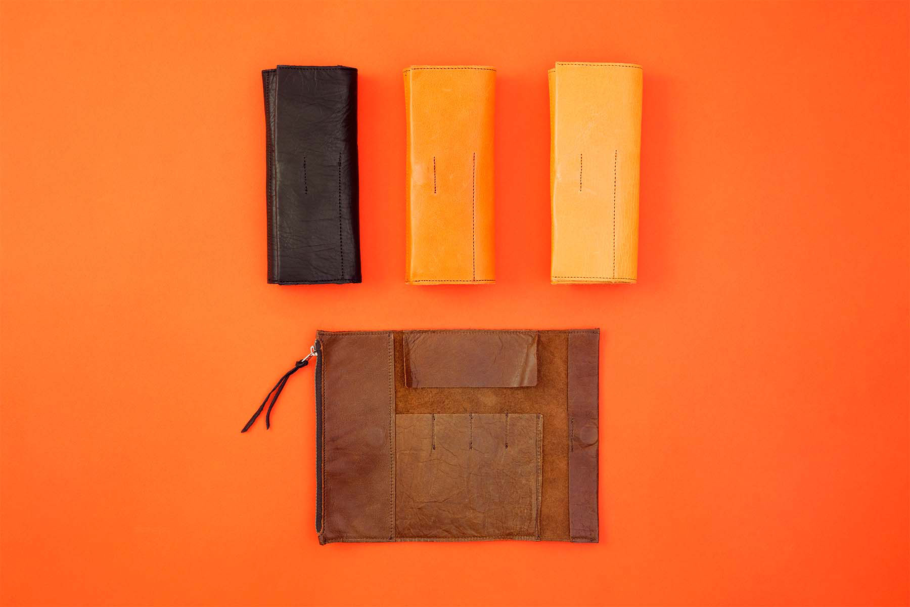 ★送料無料★ オンラインショップ限定 【PLOTTER×心石工芸 コラボアップサイクルプロダクト 】ロールペンケース