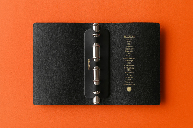 PLOTTER プロッター 6穴リングレザーバインダー Liscioリスシオ A5