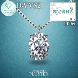 ダイヤモンド ネックレス 1.0カラット 1.0ct D-VVS2-IC IGI 鑑定書付き  オーバル プラチナ ダイヤモンドネックレス ダイヤネックレス  オーバルダイヤ プラチナネックレス PT900 レディース ジュエリー アクセサリー シンプル 誕生日 プレゼント ギフト