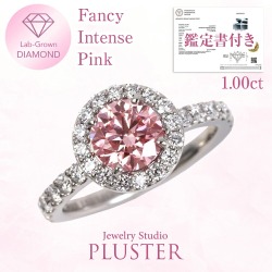 ピンク ダイヤモンド リング 指輪 1カラット プラチナ ピンクダイヤモンド ダイヤ 一粒 ラボグロウン ダイヤモンドリング ダイヤリング ラボグロウンダイヤモンド プラチナリング レディース ジュエリー アクセサリー シンプル ブランド 誕生日 プレゼント 女性