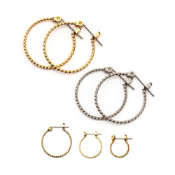 金属アレルギー アレルギーフリー ピアス レディース チタン チタンピアス フープ フープピアス アンティーク 母の日
