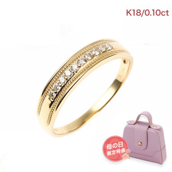 指輪 レディース リング ダイヤモンド ダイヤモンドリング ダイヤリング 18金リング ダイヤ K18 18K 18金 YG 鑑別書 0.1ct 誕生日 プレゼント 女性 妻 彼女 ジュエリー 10周年 記念日 ギフト 母の日