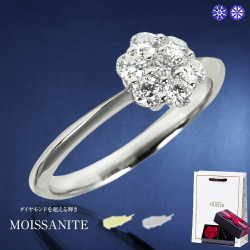 モアサナイト リング 指輪 レディース コラボ フラワー プラチナ ゴールド 仕上げ 0.4ct ブランド 金属アレルギー SV925 エタニティリング 13石 プロポーズリング シルバー シンプル 大人 可愛い かわいい ジュエリー アクセサリー プレゼント 彼女 ギフト 母の日