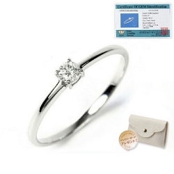 指輪 レディース リング ダイヤモンド ダイヤ プラチナ 0.08カラット ダイヤモンドリング 0.08ct Pt900 鑑定書 シンプル 誕生日 プレゼント ギフト ジュエリー アクセサリー プロポーズリング 4月 誕生石 一粒ダイヤ ダイヤリング プラチナリング 薔薇BOX