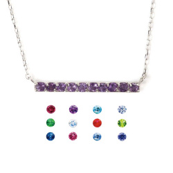 誕生石 ネックレス レディース ペンダント 2月 アメジスト K10 ライン 10金 バースデイ ギフト 喜ぶ ホワイトデー