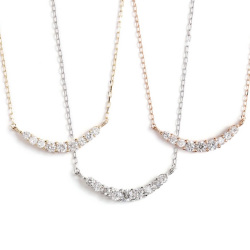 ダイヤモンド ネックレス バー 0.10ct ネックレス レディース ダイヤネックレス ゴールド K10 喜ぶ 母の日