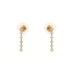 K10YGダイヤモンドピアス0.06ct