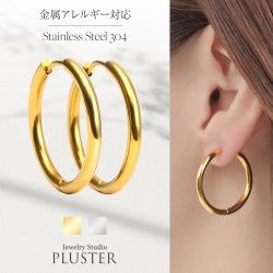 フリーレーベルMOREステンレスピアスL