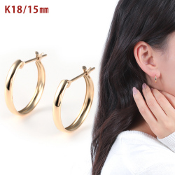 K18フープピアス