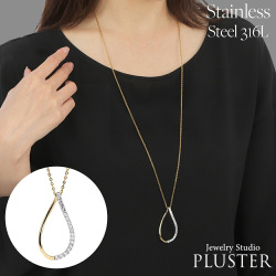 ステンレス ネックレス チェーン ロングネックレス チェーンネックレス 75cm ゴールド 金属アレルギー サージカルステンレス　316L 医療用 レディース ゴールド ジュエリー アクセサリー ブランド アレルギー対応 結婚式 シンプル プレゼント 女性 誕生日 ギフト 妻 彼女