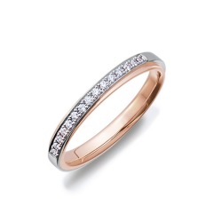 結婚指輪 プラチナ K18 ペア リング 指輪 マリッジリング マリッジ ペアリング ダイヤモンド レディース アクセサリー PT950 K18PG コンビ ピンクゴールド ブランド プチマリエ シンプル Marriage ring ペアプレゼント 女性 記念日 ギフト 誕生日プレゼント 母の日