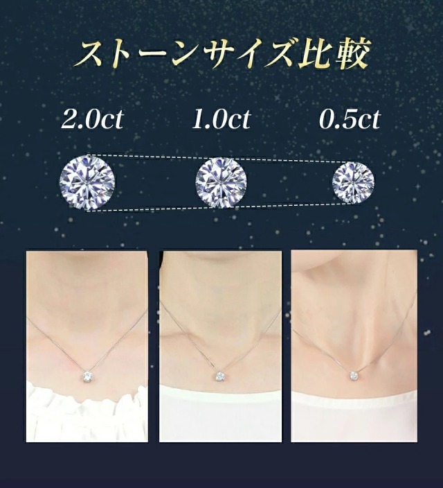 ダイヤモンド ネックレス 0.5カラット 0.5ct F-VS2 一粒 プラチナ