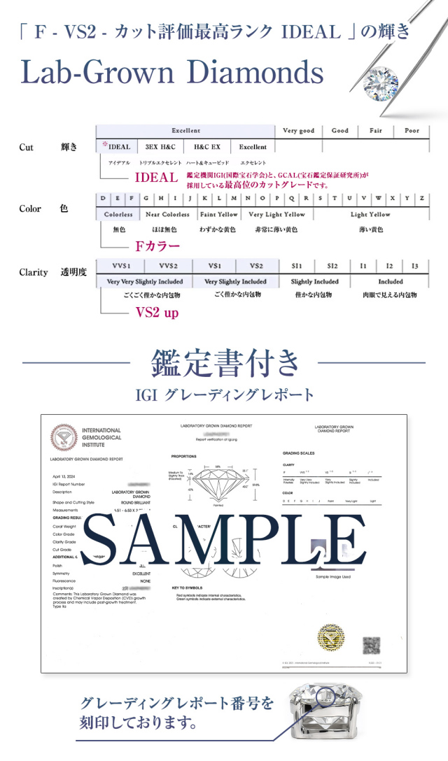 ダイヤモンド ネックレス 1カラット 1.0ct 鑑定書付き 一粒 プラチナ ダイヤモンドネックレス ダイヤネックレス ラウンド 一粒ダイヤ プラチナネックレス PT900 ラボグロウン レディース ジュエリー アクセサリー シンプル ブランド 誕生日 プレゼント ギフト 母の日 ラボグロウンダイヤモンド