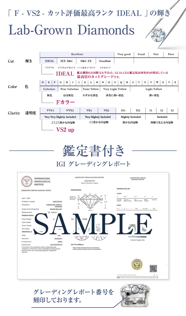 ダイヤモンド ネックレス 2カラット 2.0ct 鑑定書付き 一粒 プラチナ 