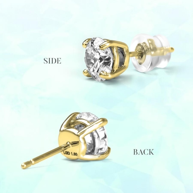 一粒 ダイヤ ピアス 2ct k18 ダイヤモンド ピアス 一粒 2ct K18 18K 18金 金属アレルギー