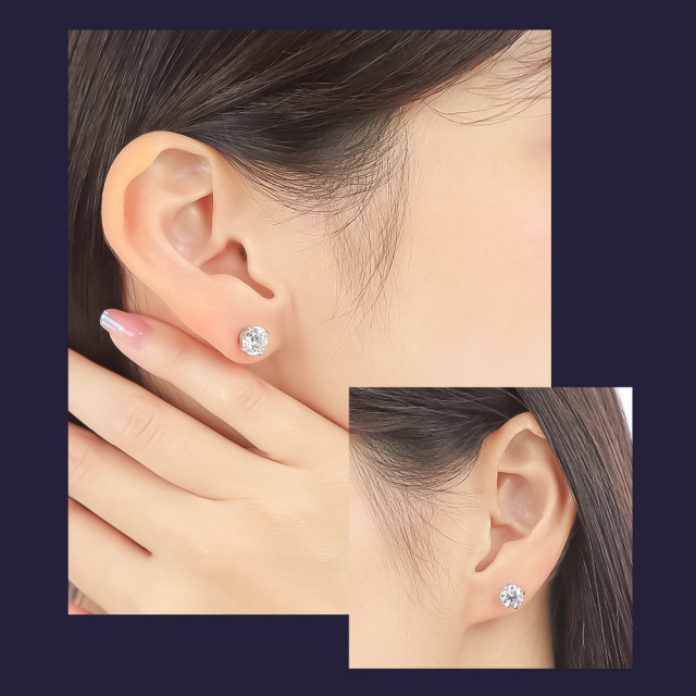 22k1Pダイヤピアス ダイヤモンド ピアス 一粒 2ct K18 18K 18金 金属アレルギー