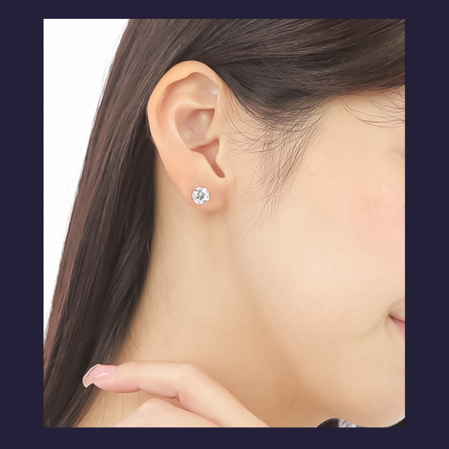 一粒 ダイヤ ピアス 2ct k18 ダイヤモンド ピアス 一粒 2ct K18 18K 18金 金属アレルギー