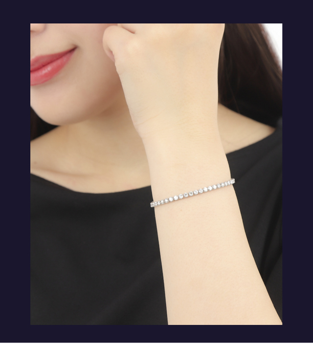 ダイヤモンド テニス ブレスレット 5.00ct ダイヤ テニスブレスレット