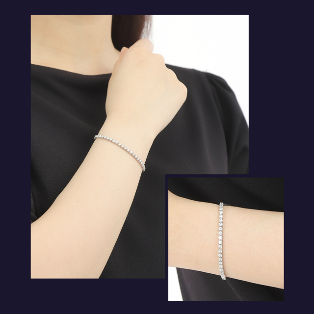 ダイヤモンド テニス ブレスレット 5.00ct ダイヤ テニスブレスレット