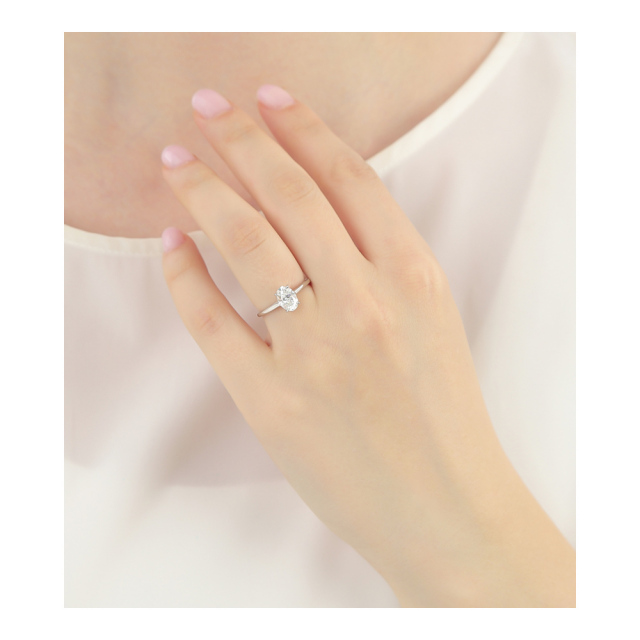 ダイヤモンド リング 指輪 一粒 ダイヤモンドリング ダイヤリング 1.0  