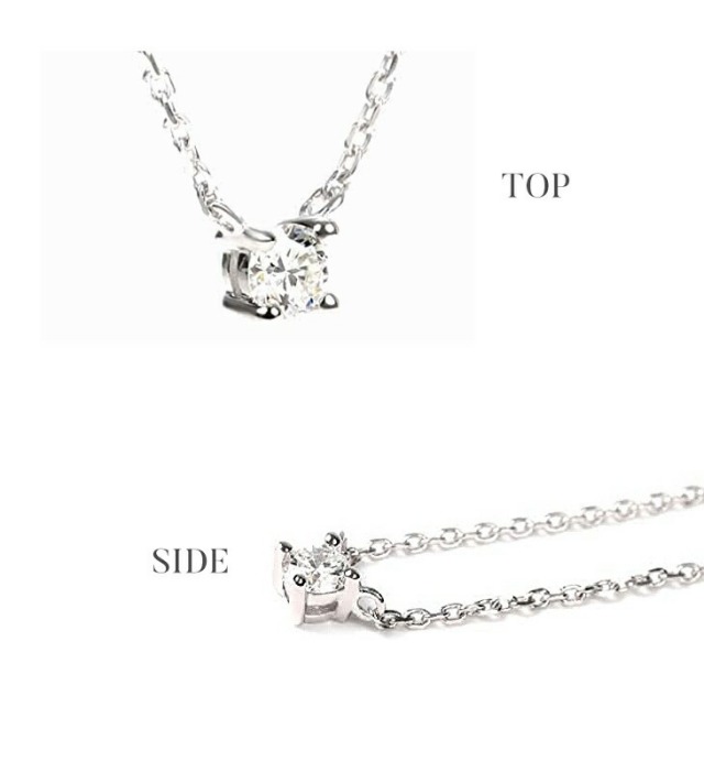 一粒ダイヤネックレス/Single diamond necklace｜【オレフィーチェ