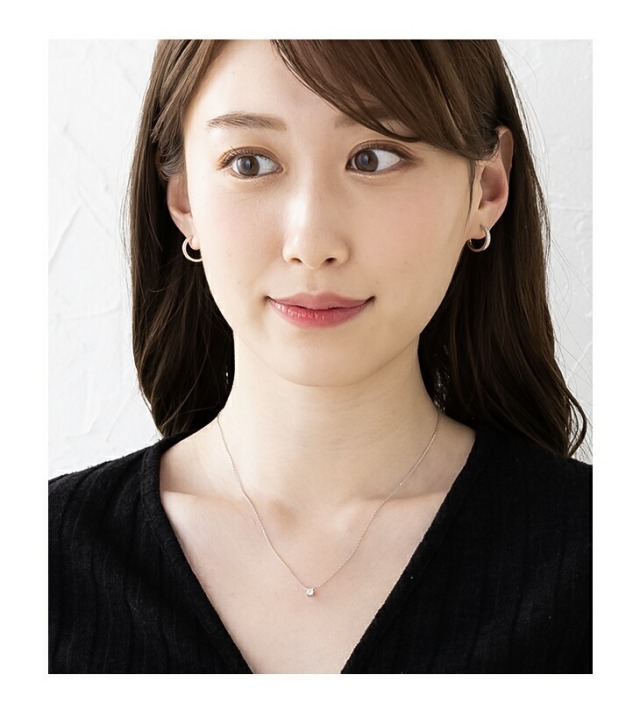 1粒 0.45ct 天然ダイヤモンド 黄色く プラチナ ネックレス 