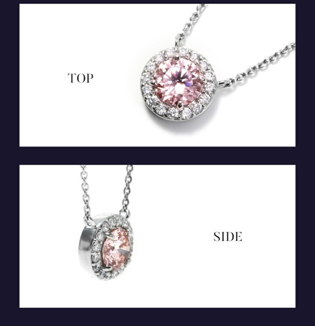 ピンク ダイヤモンド ネックレス 0.50ct プラチナ ピンクダイヤモンド