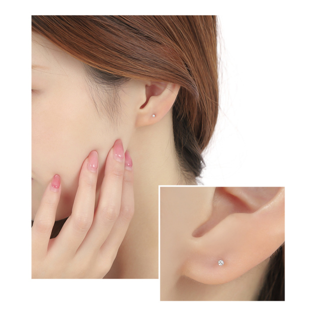 ダイヤモンド ピアス 0.02カラット 一粒 K10 キャッチ 落ちない 金属アレルギー ダイヤモンドピアス ダイヤピアス ラウンド 一粒ダイヤ ホワイト イエロー ゴールド ラボグロウン レディース ジュエリー アクセサリー シンプル 記念日 誕生日 プレゼント 女性 ギフト LabGrownDiamondダイヤモンドピアスK100.02ct
