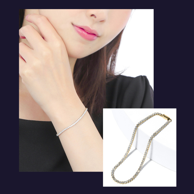 ダイヤモンド テニス ブレスレット 2.0ct テニスブレスレット K18 18金