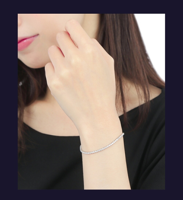 ダイヤモンド テニス ブレスレット 2.0ct テニスブレスレット プラチナ